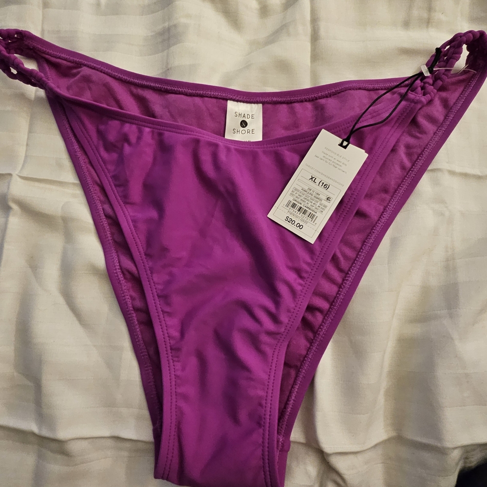 Shade & Shore Women's Purple Bikini Bottom
